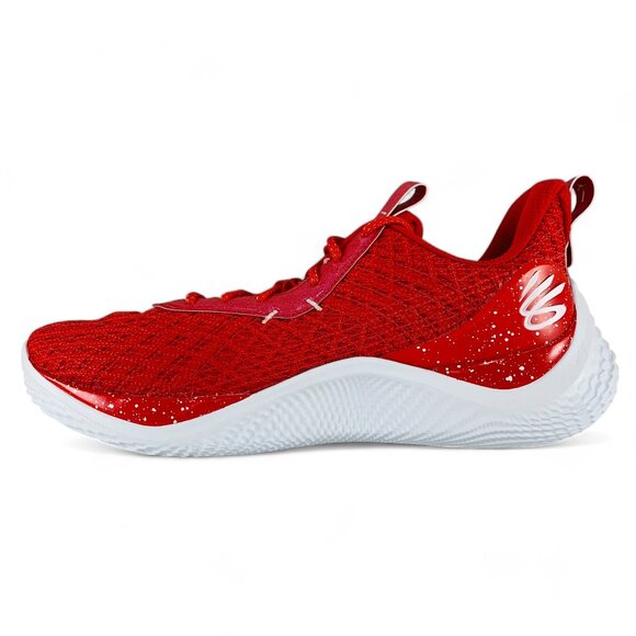 Under Armour Curry 10 Men\'s Basketball Shoes Red White Sneakers 3026624-600